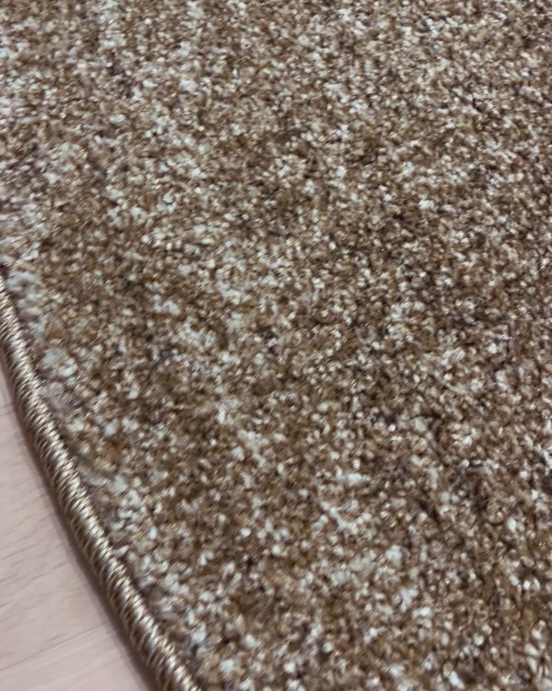 שטיח עגול חלק בייסיק 456 חום | basic